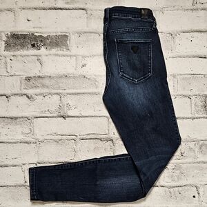 Guess Skinny Jeans Dark Wash Stretch Denim Mid Rise Size 28
